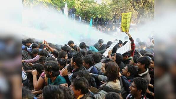 Anti-Modi protest in Delhi turns violent as students clash with police