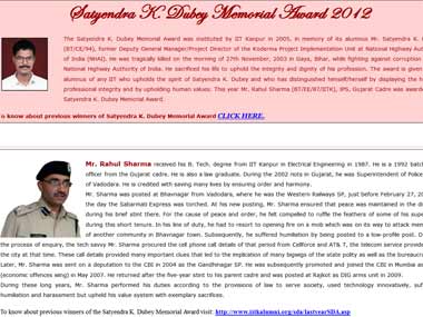 IIT Kanpur awards cop who exposed ‘bigwigs’ in Gujarat riots IIT Kanpur awards cop who exposed ‘bigwigs’ in Gujarat riots