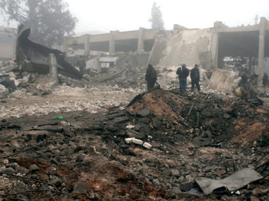 Military factory bombing kills 54 in Syria Military factory bombing kills 54 in Syria
