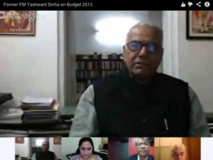 Budget 2013:Yashwant Sinha blasts Chidu-nomics, UPA policy Budget 2013:Yashwant Sinha blasts Chidu-nomics, UPA policy