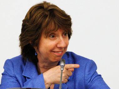 Catherine Ashton at the UN headquarters. Reuters