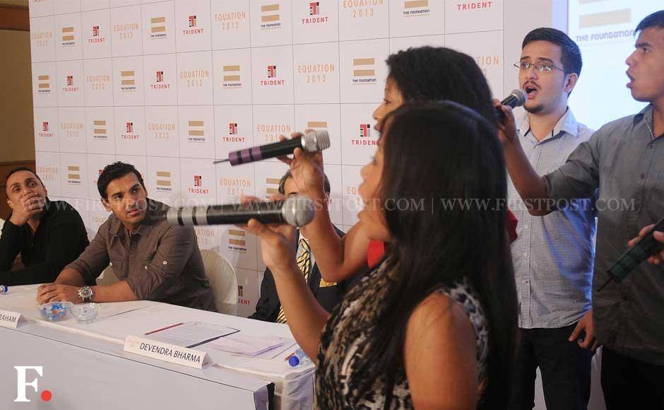 John Abraham and Rahul Bose during an event organised by Rahul Bose's NGO announcing a fundraiser. Sachin Gokhale/Firstpost