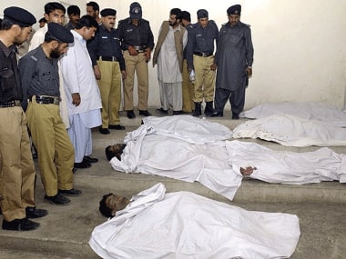 Victims of the Quetta blasts. AFP.