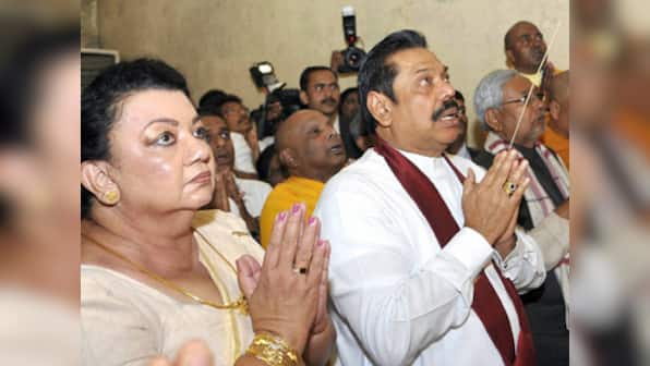 Rajapaksa returns to Sri Lanka after praying at Tirupati