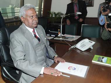 CBI chief Ranjit Sinha. Image courtesy PIB