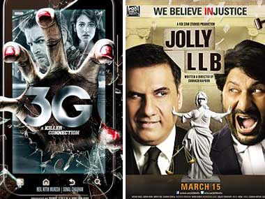 Jolly LLB, Mere Dad Ki Maruti and 3G release today Jolly LLB, Mere Dad Ki Maruti and 3G release today