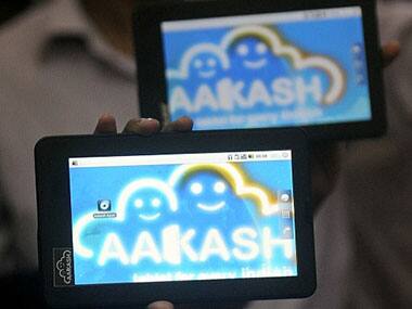 The Aakash II tablet. AFP 