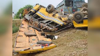 12 children killed after school bus collides with truck in Jalandhar
