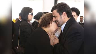 Clerics scold Ahmadinejad for hugging Hugo Chavez's mother