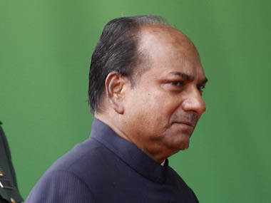 Someone has taken money in chopper deal, says Antony Someone has taken money in chopper deal, says Antony