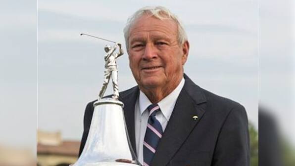 Arnold Palmer is the king of all he surveys