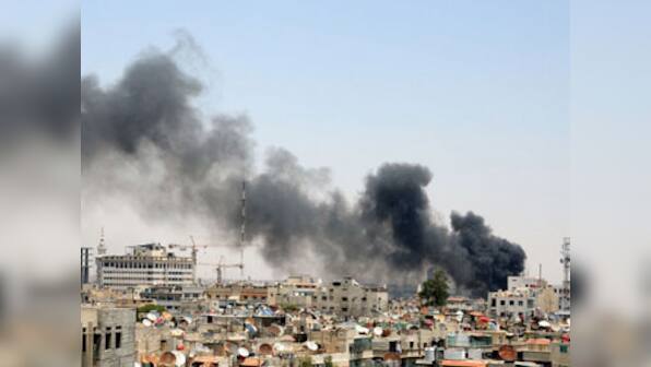Syrian rebels bombard central Damascus, military retaliates