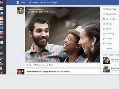 This is what the new News Feed looks like. 