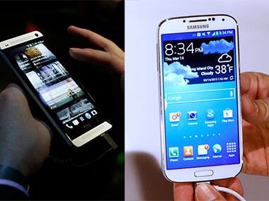 HTC One and Samsung Galaxy S4. 