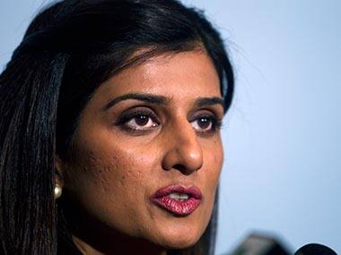 Pakistan's Foreign Minister Hina Rabbani Khar addresses a news conference at the Foreign Office in Islamabad, Pakistan. AP 