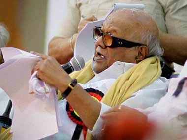 DMK chief M Karunanidhi