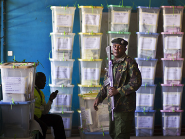 Election officials in Kenya start hand counting ballots Election officials in Kenya start hand counting ballots