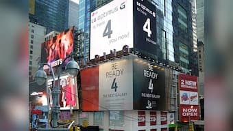 LG trolls Samsung with its own Optimus G posters on Times Square 