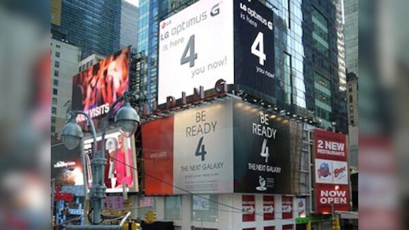 LG trolls Samsung with its own Optimus G posters on Times Square 