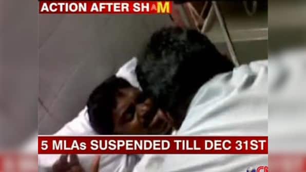 Cop thrashed by MLAs suspended, faces allegations of using foul language
