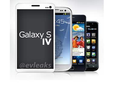 The Samsung Galaxy SIV. Image from evleaks' Twitter handle. 