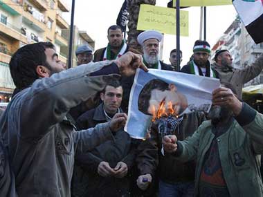 Syria steps up security in Damascus on uprising anniversary Syria steps up security in Damascus on uprising anniversary