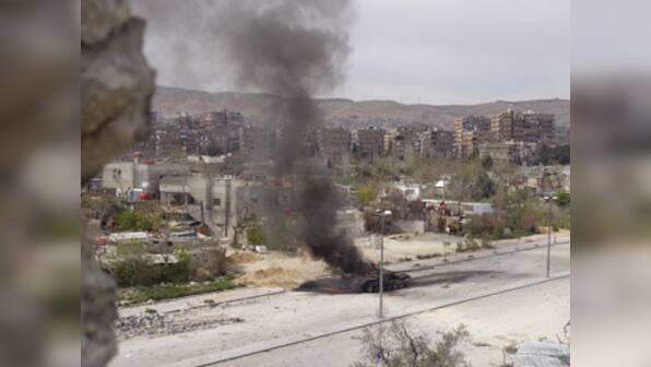 UN reduces international staff in Damascus after mortar fire
