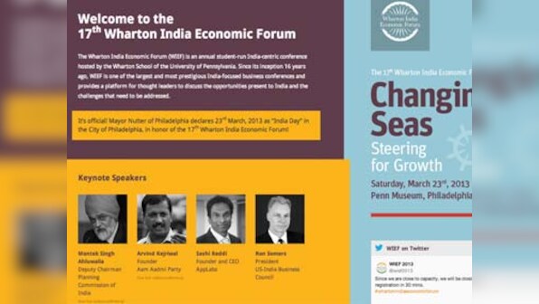 Wharton India Economic Forum restricts media coverage of event