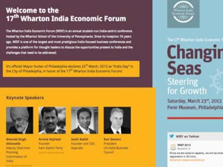 Wharton India Economic Forum restricts media coverage of event
