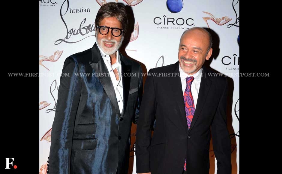 Amitabh Bachchan at Christian Louboutin's flagship store launch in Mumbai Amitabh Bachchan at Christian Louboutin's flagship store launch in Mumbai