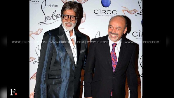 Amitabh Bachchan at Christian Louboutin's flagship store launch in Mumbai
