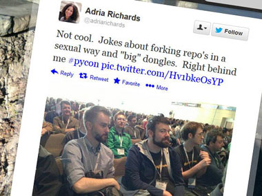 Female techie fired after tweeting about sexual comments  Female techie fired after tweeting about sexual comments