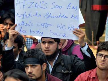 J&K Assembly rocked by protests seeking return of Afzal Guru's body J&K Assembly rocked by protests seeking return of Afzal Guru's body