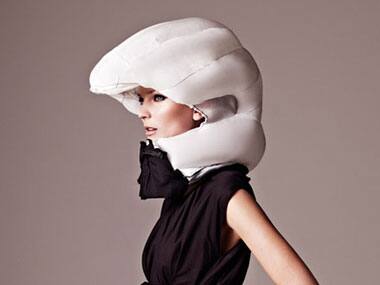 Now, collar that turns into helmet on impact!