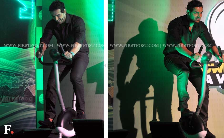 Images: John Abraham launches Garnier Men's 'Power Light A Village' campaign Images: John Abraham launches Garnier Men's 'Power Light A Village' campaign