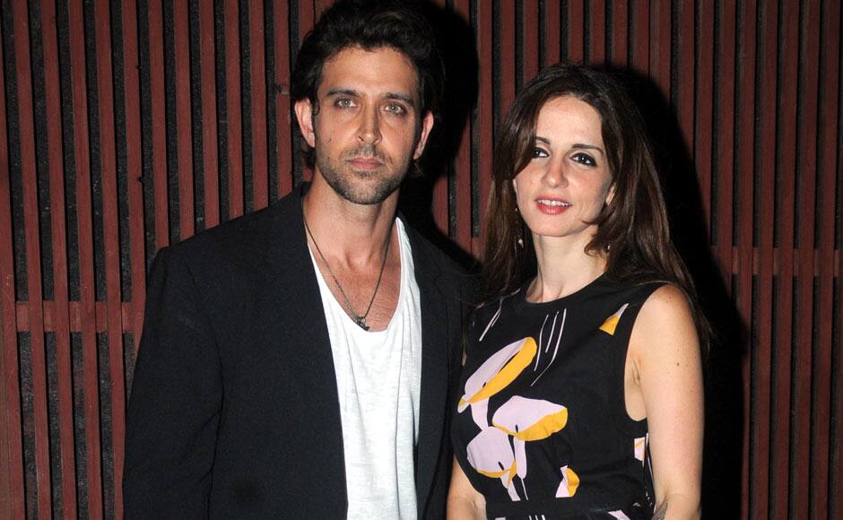 Hrithik and Sussanne Roshan at Kangna's birthday party. Sachin Gokhale/ Firstpost