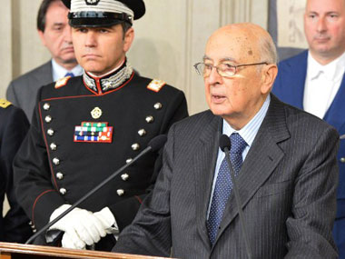 Italy president Napolitano seeks counsel to end gridlock Italy president Napolitano seeks counsel to end gridlock