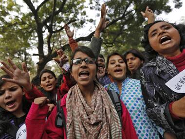 Protests following the Delhi gangrape incident. Reuters.