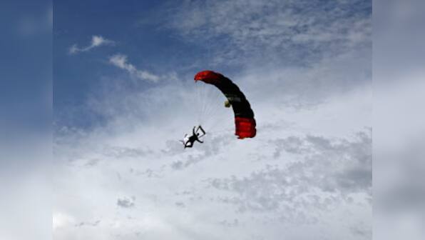 Watch: Skydiver survives fall from 8,000 feet!