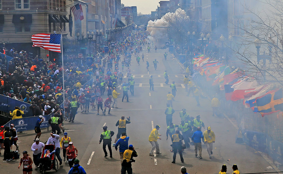 Images: Terror strikes US again; Boston Marathon blasts kill three Images: Terror strikes US again; Boston Marathon blasts kill three
