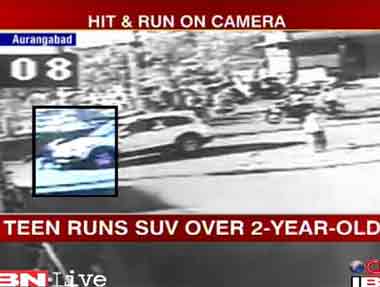 Aurangabad NCP leader's teen son runs over 2-year-old with SUV Aurangabad NCP leader's teen son runs over 2-year-old with SUV