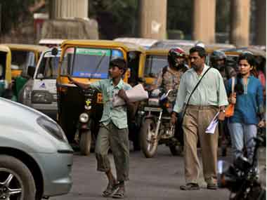 Clogged Bangalore. AFP
