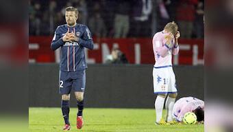 Beckham gets red card as PSG march on in Ligue 1
