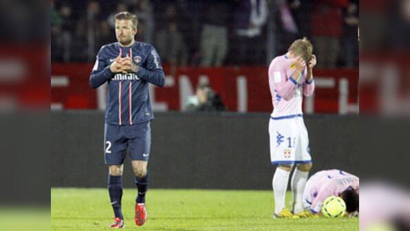 Beckham gets red card as PSG march on in Ligue 1