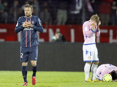 Beckham gets red card as PSG march on in Ligue 1 Beckham gets red card as PSG march on in Ligue 1