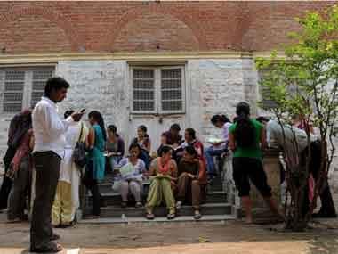 Delhi University students. AFP