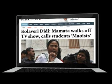 A screenshot of the Firstpost ad.