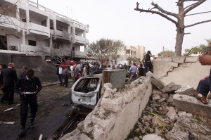 Car bomb explodes outside French embassy in Libya Car bomb explodes outside French embassy in Libya