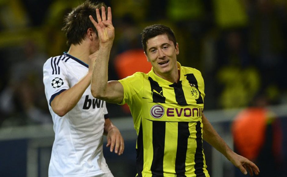 Images: Dortmund smash Real Madrid on Robert Lewandowski ...