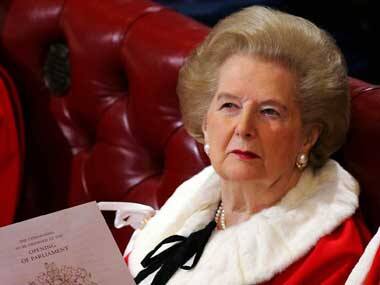Former British prime minister Margaret Thatcher. AP